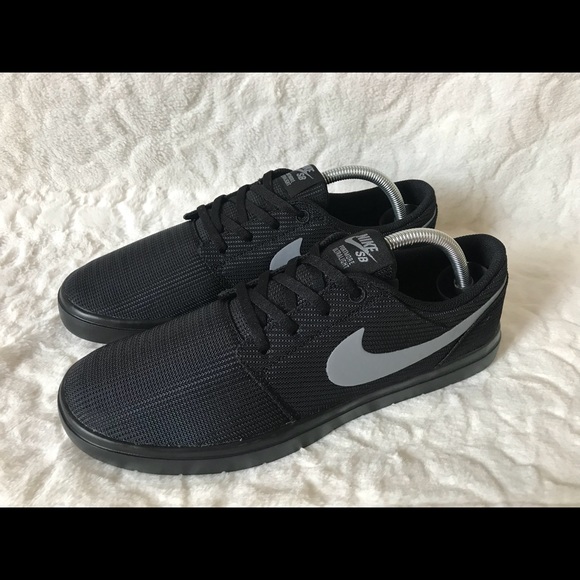 NIKE SB Portmore ll Ultralight Black Grey 10.5 - Picture 7 of 7